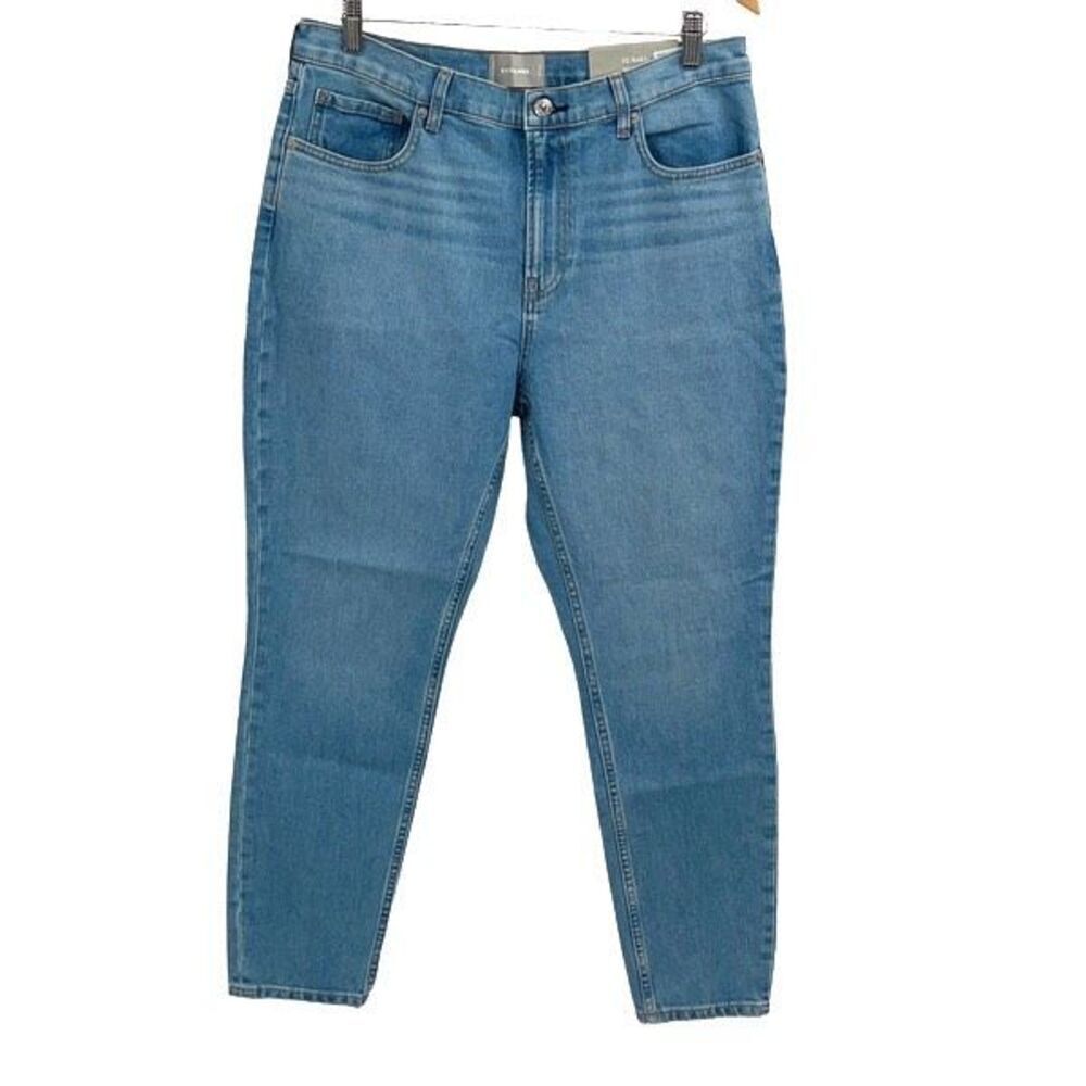 Everlane Womens High Rise Skinny Ankle Boyfriend Jeans Light Wash Size 32 NWT